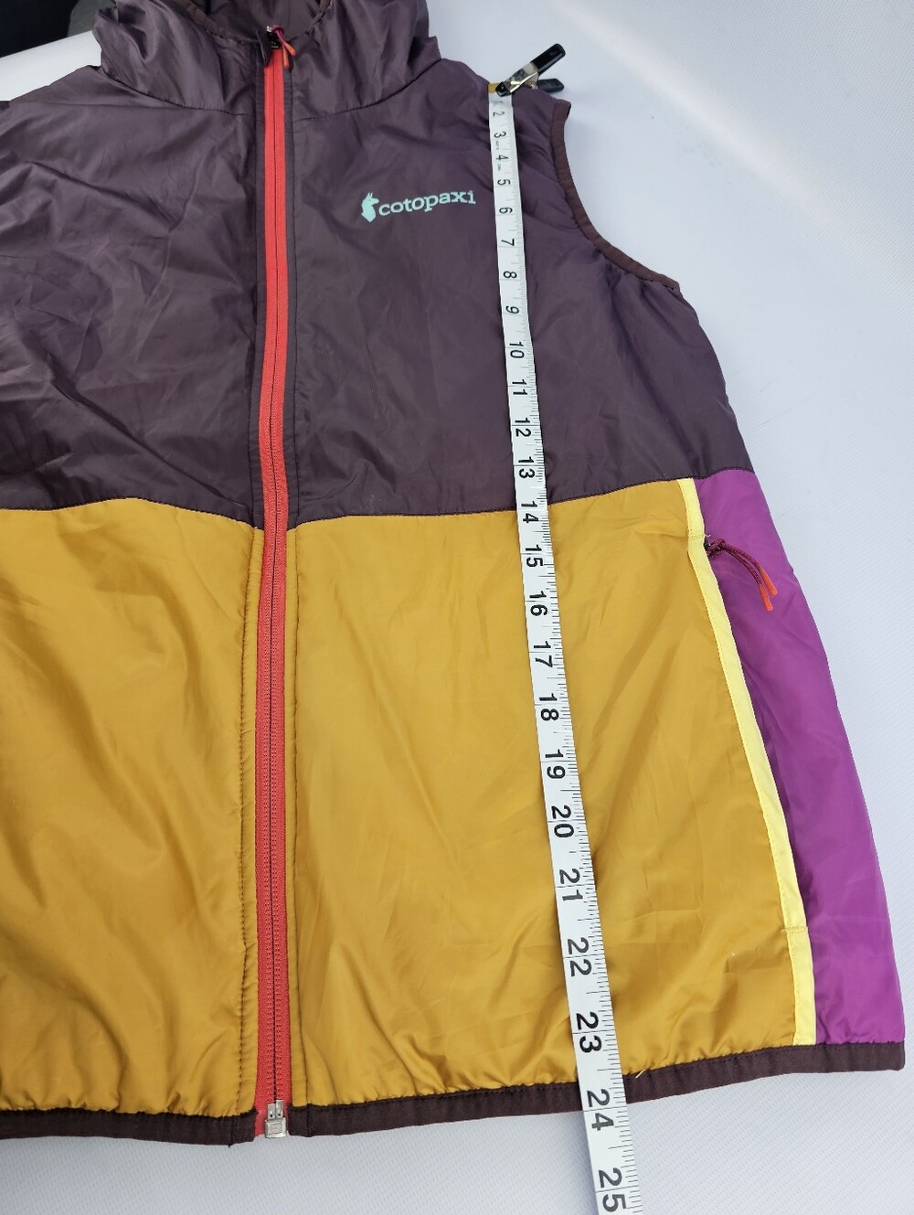 Cotopaxi Teca Calido Water Repellent Reversible Hooded Multicolor Vest Women's M - Picture 10 of 10